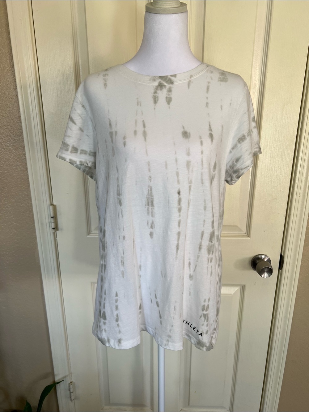 Athleta Tie Dye Organic Look Cotton Relaxed Tee L